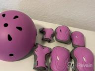 img 1 attached to Protective Gear Set For Active Kids: Toddler Helmet With Knee Elbow Pads And Wrist Guards - Adjustable For Various Activities review by Justin Frazier