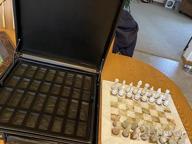 img 1 attached to White & Green Onyx 15" Staunton/Ambassador Chess Set - Handmade Marble Weighted Board Game For Adults review by Robert Sorrells