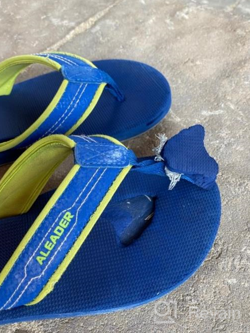 img 1 attached to Comfortable Boys' Summer Sandals: Aleader Outdoor Slide Shoes review by Carson Zoberman