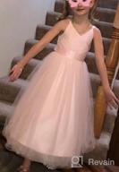 img 1 attached to Stunning Lace A-Line Flower Girl Dress For Weddings And Pageants By Glamulice review by Sam Carter