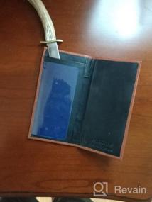 img 5 attached to Men's Leather Checkbook Cover: High Marshal Wallet Accessory for Card Cases and Money Organizers