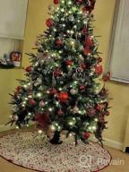 img 1 attached to Deck The Halls With The Shareconn 6Ft Snow Flocked Christmas Tree - Multi-Color Lights, Pine Cones, And Berries For Festive Home Décor review by Julio Rattanajatuphorn