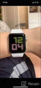 img 4 attached to ⌚ Серебристо-белые умные часы Apple Watch серии 3 38 мм с алюминиевым корпусом