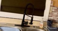 img 1 attached to OWOFAN Kitchen Faucet: Industrial 1 Handle Pull Down Sprayer For Farmhouse, Camper, Laundry & RV Sinks - Brushed Nickel Finish review by Jeff Davidson