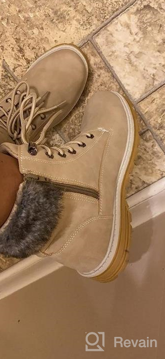 img 1 attached to Women'S Waterproof Duck Booties: Stay Warm & Dry In Winter With ASHION Combat Boots! review by Lisa Waites