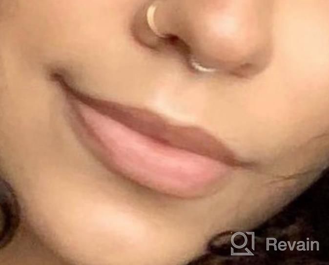 img 1 attached to Stylish, Secure, And Versatile: PEAKLINK Septum Clicker Ring And Piercing Jewelry Collection In 316L Stainless Steel With CZ/OPAL Accents review by Brooke Black