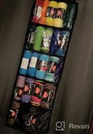 img 1 attached to Large Clear Wall Display Yarn Storage Organizer with 5 Compartments for Knitting Needles and Crochet Hooks - Black review by Brian Wesley