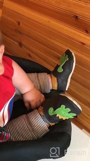img 1 attached to Stylish And Comfortable Baby Skull Soft Sole Leather Shoes For Infants And Toddlers By SAYOYO review by Alma Carter