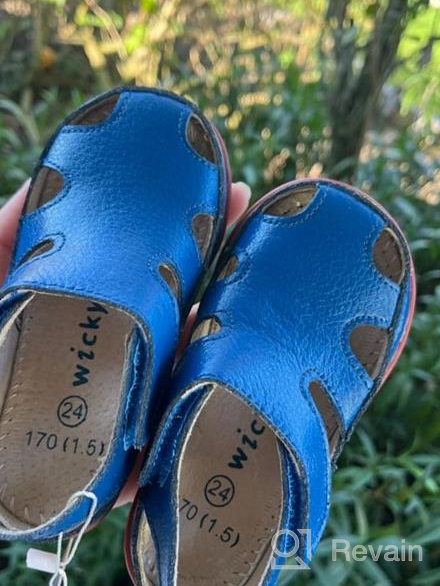 img 1 attached to DADAWEN Summer Leather Fisherman Toddler Boys' Shoes: Stylish & Durable Outdoor Footwear review by Lequon Kirkpatrick