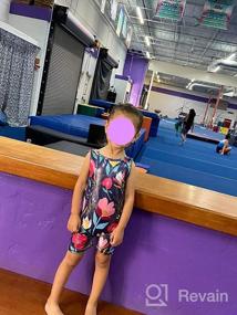 img 6 attached to Gymnastics Leotards for Girls Toddlers: Unicorn, 🤸 Dinosaur, Rainbow, Mermaid, Leopard, Donut, Galaxy - Biketards Available!