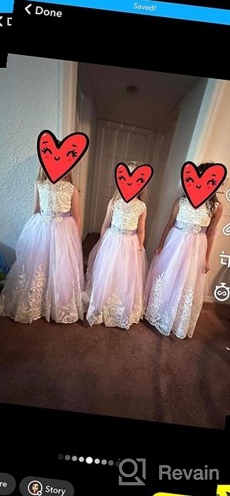 img 1 attached to Kids Puffy Tulle Ball Gown - Princess Lilac Long Girls' Pageant Dresses for Prom review by Hannah Jenkins