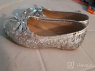 img 1 attached to Doll Maker Glitter Flat FBA173032B 12 Silver Girls' Shoes review by Epitome Ballard