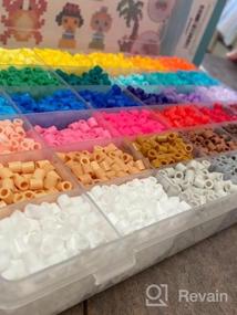 img 8 attached to Meland Fuse Beads Kit - 24000Pcs Of 24 Color 5MM Iron Beads Set With Pegboards - Perfect Craft Gift For Kids On Birthdays & Christmas!
