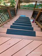 img 1 attached to Ensure Safe Steps With Outdoor Non-Slip Stair Treads - 10 Pack Of 6"X40" Black Anti-Slip Strips review by Porfirio Newitt