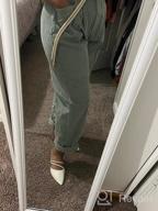 img 1 attached to Casual High Waisted Corduroy Pants for Women 👖 - Loose Fit Straight Leg Trousers with Pockets by EVALESS review by Brian Rogers