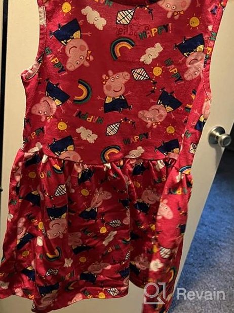 img 1 attached to Cute and Stylish Peppa Pig Girls Dress for Trendy Kids review by Bob Berry