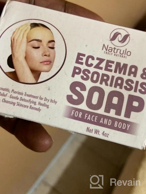 img 1 attached to Eczema Soap Bar For Face And Body – All Natural Dermatitis, Psoriasis Treatment For Dry Itchy Flaky Skin Relief – Gentle Detoxifying, Healing, Anti-Itch, Cleansing Skincare Remedy – 4 Oz Eczema Soap Bar Made In USA review by Nathan Jankowski