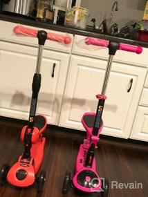img 6 attached to Adjustable Height Kick Scooter With Seat And LED Wheels For Kids Ages 3-5 - Perfect For Outdoor Adventures!