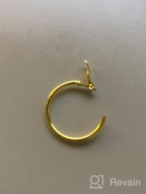 img 1 attached to Finrezio 24 Pairs Hoop Earrings Set - Big Circle Earrings in Gold/Silver Tone Fashion Jewelry for Women and Girls, Diameter Range 2-7.5cm review by Cheryl Wilson