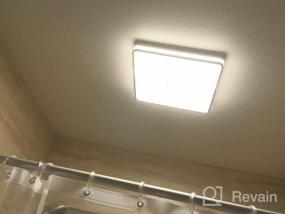 img 6 attached to 2PACK 24W Светодиодный потолочный светильник для скрытого монтажа - 2050LM Square 5000K Дневной свет 12,6 дюйма IP44 Водонепроницаемый для спальни, кухни, прихожей, балкона, гостиной