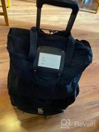 картинка 1 прикреплена к отзыву Ремни для багажа Vigorport: высокоэластичный ремень для путешествий, ремешок для добавления сумки с идентификационными бирками - регулируемый и прочный (черный, нормальный) от Aaron Vazquez