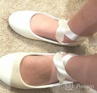 img 1 attached to Adorable Ballet Shoes with Ribbon for Little Girls review by Cindy Carlin