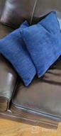 img 1 attached to Navy Blue Anickal Pillow Covers: Set Of 2 Decorative Throw Pillow Covers For Living Room And Farmhouse Home Décor review by Beth Henderson