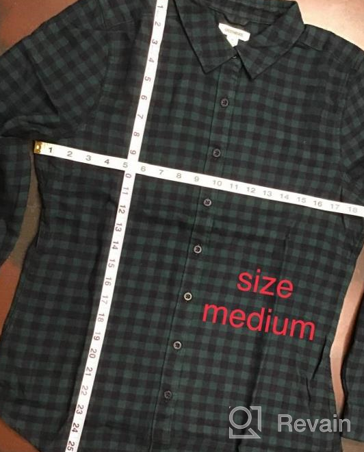 img 1 attached to Stay Cozy With Goodthreads Women'S Brushed Flannel Drop-Shoulder Shirt review by Matt Patnaik