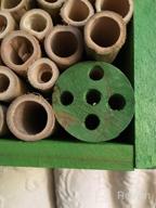 img 1 attached to FSC Certified Wood Mason Bee House For Solitary Bees - Attract Pollinators To Your Garden With Bamboo Tube Hotel. review by Jason Matthews