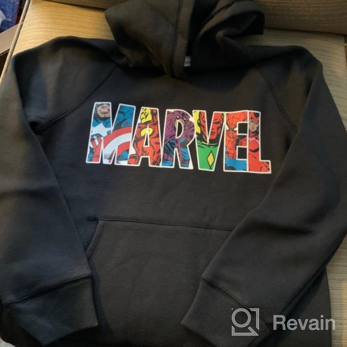 img 1 attached to Top-quality Amazon Essentials Boys' Disney Star Wars Marvel Fleece Pullover Sweatshirt Hoodies review by Justin Reese