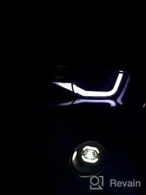 img 6 attached to NSLUMO Camaro DRL Комплект светодиодных противотуманных фар Светодиодные противотуманные фары Halo Дневные ходовые огни для 2010-2013 Chevy Camaro Super Bright Halo DRL Светодиодные круглые противотуманные фары