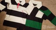 img 1 attached to Sportoli Boys Long Sleeve Polo Rugby Shirt with Wide Striped Cotton Design review by Dave Baker