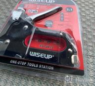 img 1 attached to 4-In-1 Heavy Duty WISEUP Upholstery Staple Gun For Woodworking, Crafting & More - 4200 Staples Included! review by Daniel Jackson