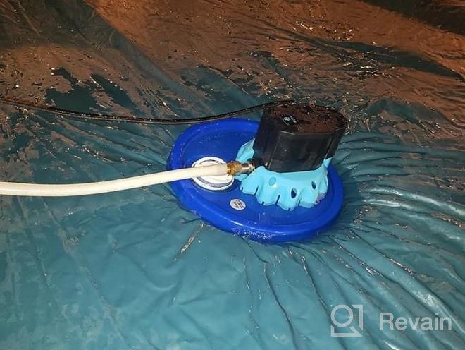 img 1 attached to EDOU DIRECT 1,200 GPH Heavy Duty Submersible Pool Cover Pump - 16' Drainage Hose & 2 Adapters Included! review by Sara Wells