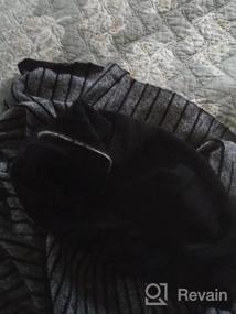 img 7 attached to Зимняя двусторонняя трикотажная юбка-миди с эластичным поясом для женщин - Плиссированный трапециевидный дизайн