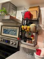 картинка 1 прикреплена к отзыву Organize Your Kitchen With Granrosi Set Of 2 Large Bronze Wire Storage Baskets от Brad Phifer