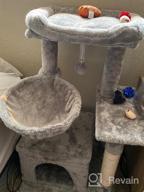img 1 attached to Deluxe Cat Tree Condo With Scratching Post, Plush Perch And Cozy Basket - Perfect For Your Kitten'S Comfort And Playtime! review by Justin Bowen