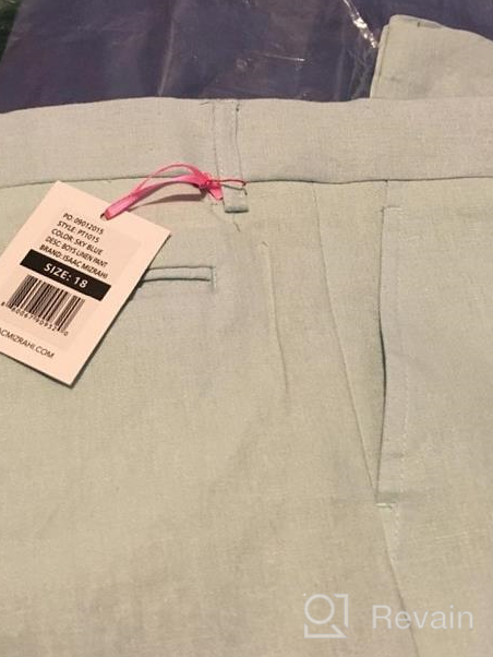 img 1 attached to 👖 Isaac Mizrahi Boys' Linen Pants in a Solid Color review by Adam Cummings