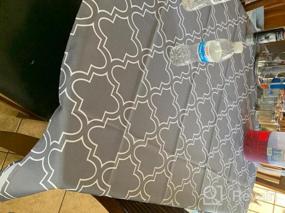 img 7 attached to Chic & Durable 60 X 102-Inch Grey Printed Tablecloth For Rectangle Tables - Ideal 6 Foot Table Cover!