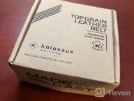 img 1 attached to Men'S Top Grain Leather Belt - Kolossus Belts For Men review by Frank Chinchilla
