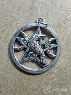 img 1 attached to 🔮 Wiccan Crow Raven Pendant Necklace: BEKECH Raven Crow Moon Pentacle Jewelry with Pentagram Wicca Charm - Perfect Gift review by Steve Waldbillig