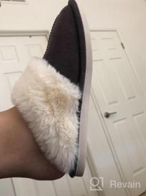 img 5 attached to Women'S Fuzzy Warm Slippers | Memory Foam, Cozy Plush & Anti-Slip For Indoor/Outdoor Winter