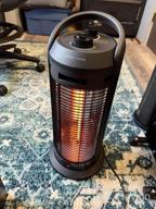 img 1 attached to Versatile Space Heater With Infrared Technology - 120° Oscillation, 1500W Electric Power, 4 Heating Modes, Dual-Protection, Fast And Quiet For Indoor And Outdoor Use, Ideal For Garages And Patios review by Ryan Reiter