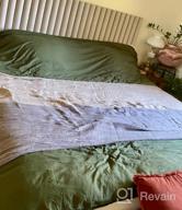 img 1 attached to Soft And Cozy Queen Size Cream Boho Bedding Set - Pre-Washed Duvet Cover With 2 Pillowcases - Comfy 3-Piece Bed Set In Cream White For A Comfortable And Relaxing Bedroom Experience review by Sharon Mitchell