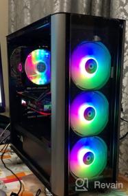 img 8 attached to 🔥 Корпус Thermaltake Level 20 MT ARGB Mid Tower с закалённым стеклом - черный: идеальный выбор для геймеров и технофилов