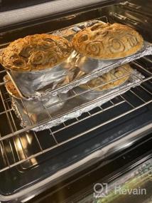 img 5 attached to Приготовьтесь к сезону выпечки с тяжелыми формами для пирогов из алюминиевой фольги KitchenDance - 25 шт. (9-1/2 дюйма от края до края)