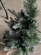 img 1 attached to 24-Inch Pre-Lit Artificial Mini Christmas Tree With 35 Lights And Linen Base - Ideal For Tabletop Holiday Decoration And Xmas Home Décor In A Cloth Bag review by Danny Flores