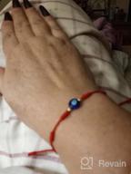 img 1 attached to 🔮 Malaisa Evil Eye Adjustable Hand Kabbalah String Bracelets: Stylish Protection and Friendship Bracelets for Women, Men, and Teens review by Randolph Iglesias