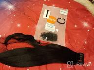 img 1 attached to Get A Fuller Ponytail With SEIKEA'S DIY Braided Ponytail Extension: Medium Brown With Golden Brown Highlights, Soft Synthetic Hair, 26 Inch Length (Braided 23 Inch) review by Alicia Lopez