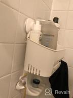 img 1 attached to White Suction Cup Corner Shower Caddy - Removable Bathroom Storage Organizer For Shower Or Kitchen - Wall Mounted Shower Shelf In Plastic By LUXEAR review by Steven Hanson
